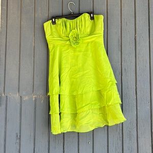 Dusk Ruffles, strapless dress size 14